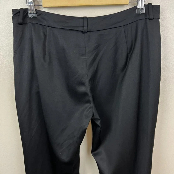 Ralph Lauren Black Label Wool Trouser Pants Womens 8 Black Career Work Straight - Picture 9 of 12